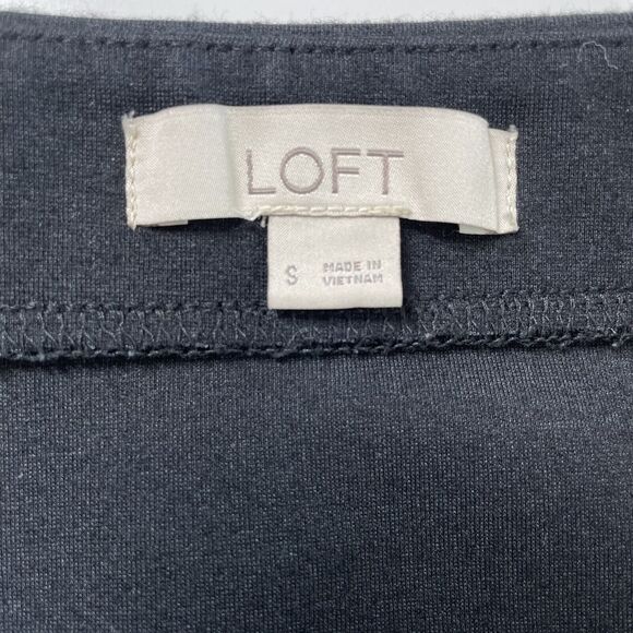 Loft Black Skirt Small Mini Skirt Black Small Sporty Preppy Soft Skirt Stretch S - Picture 4 of 9